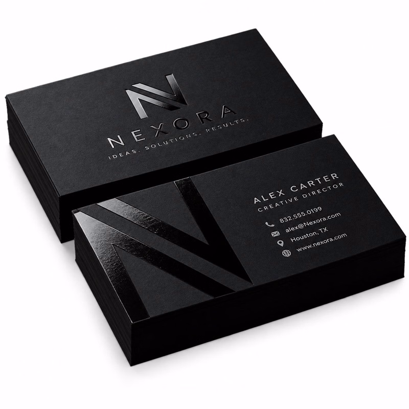 Embossed Gloss Business Cards