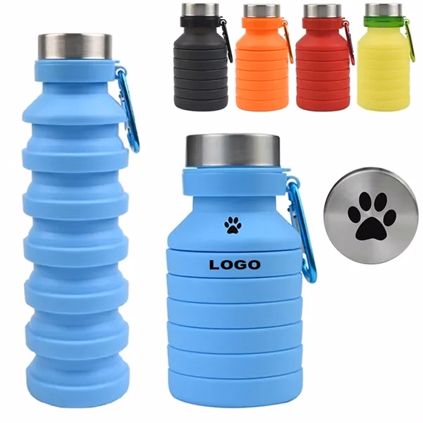 Collapsible Water Bottle for Commutes, Fitness and Travel