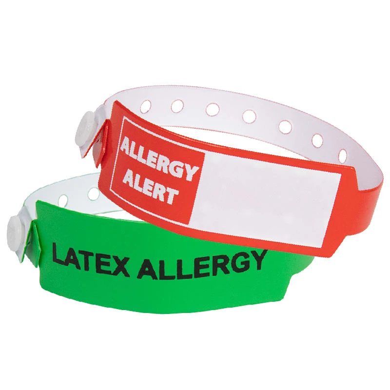 Medical Alert Wide Vinyl Wristbands 1
