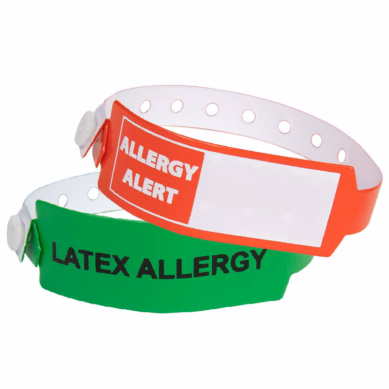 Medical Alert Wide Vinyl Wristbands