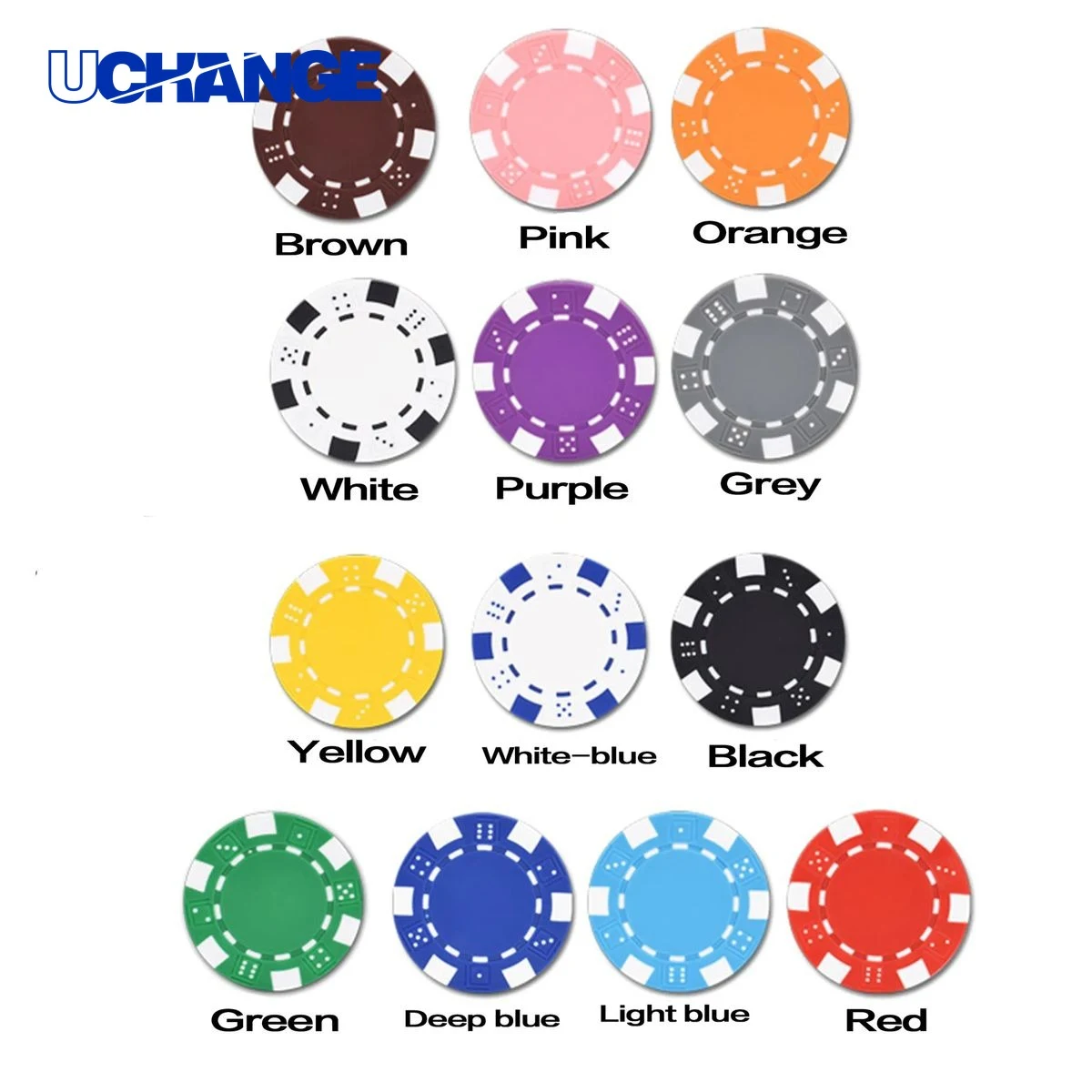 Double Sided Professional Plastic Poker Chip 1