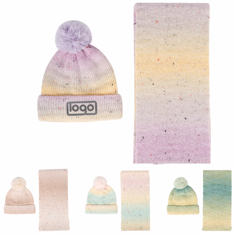 High-End Scarf and Hat Set