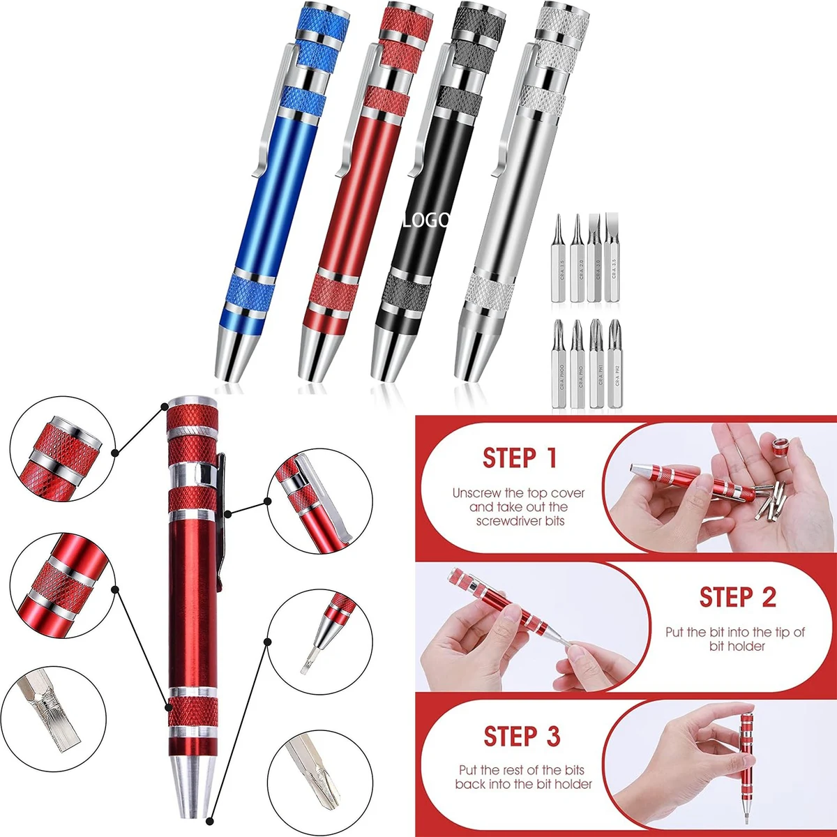 Multifunctional 8 in 1 Screwdriver Set 1