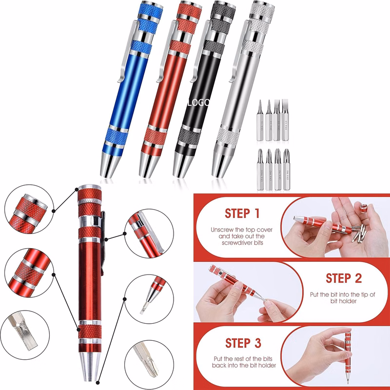Multifunctional 8 in 1 Screwdriver Set