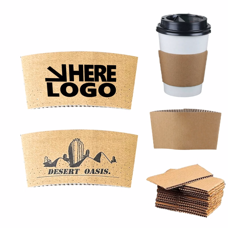 16oz Paper Coffee Cup Sleeves MOQ 100