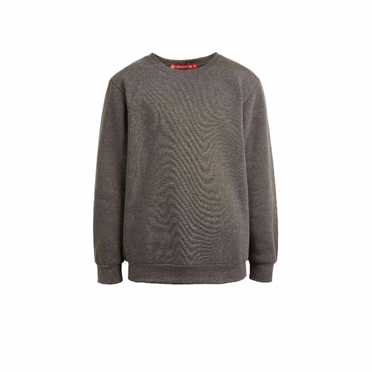 Kids Fleece Crew Neck Sweatshirts - Size 12 Dark Gray