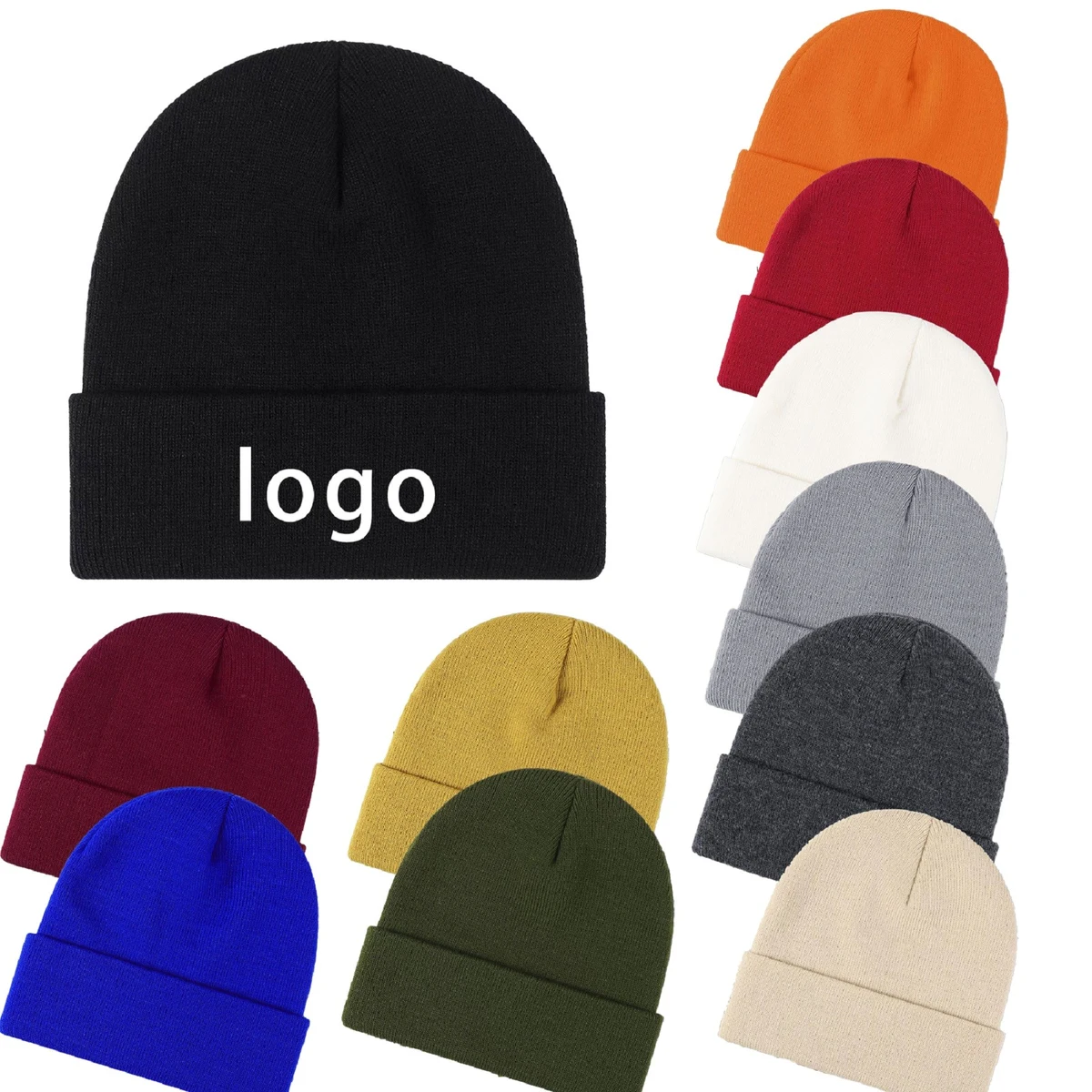 Solid Color Knitted Winter Cap 1