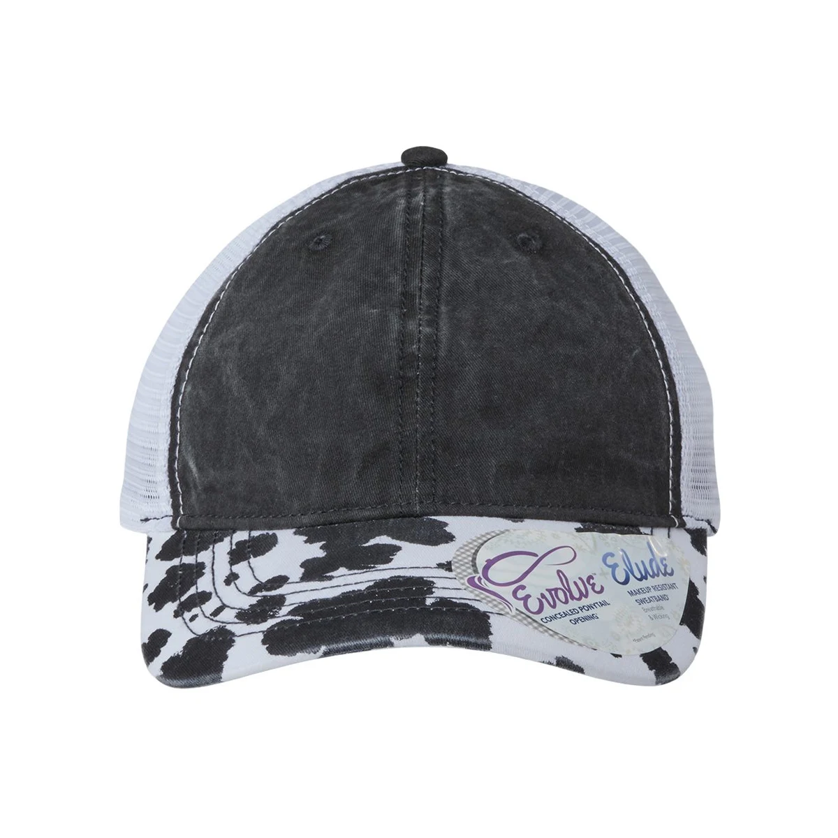 Women's Printed Bill with Mesh Back Cap - JANET 1