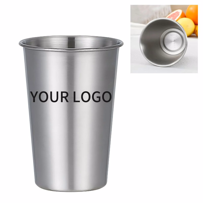 Reusable 16oz Stainless Cup for Beer or Smoothies
