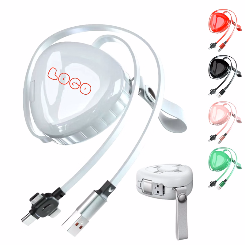 Fast Charge 1-to-3 Data Cable with Retractable C