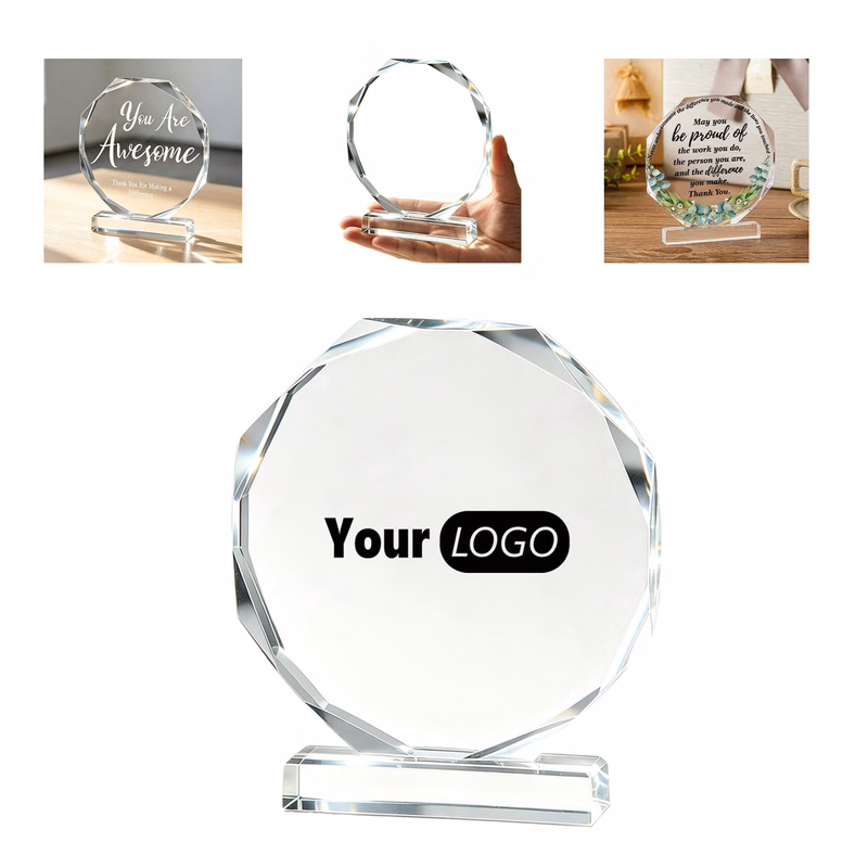 Acrylic Octagon Award Display