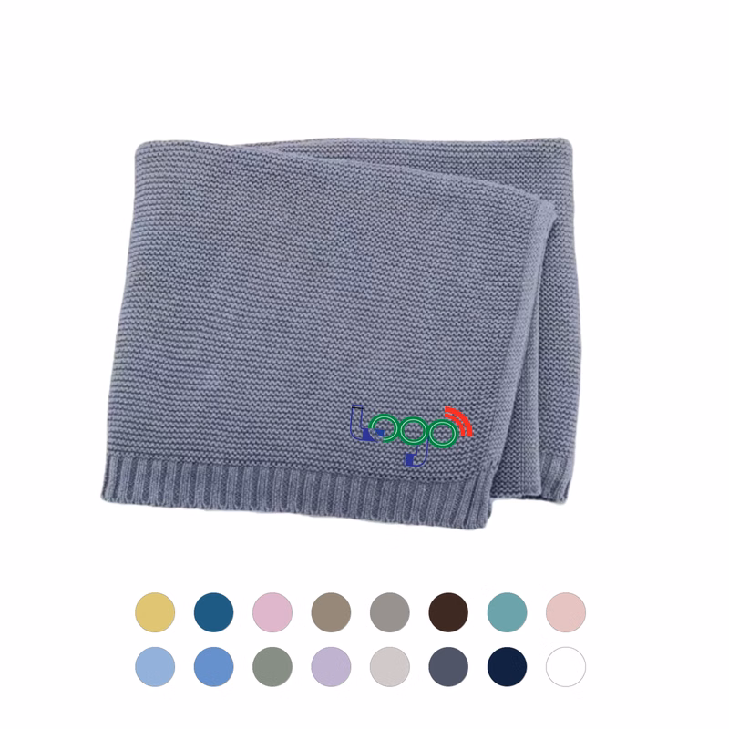 Knitted Cotton Baby Blanket