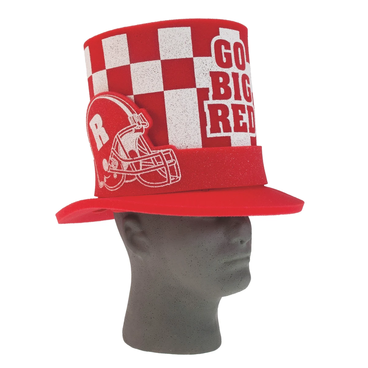 13" Foam Fan Hat, Football Helmet Band 1