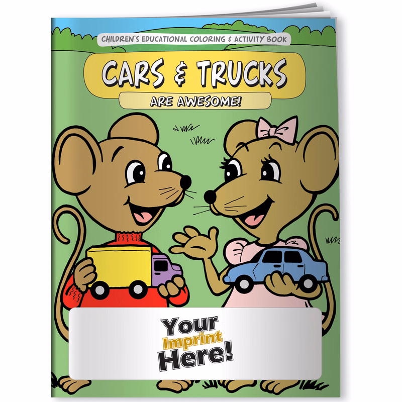 Coloring Book - Cars and Trucks Are Awesome!