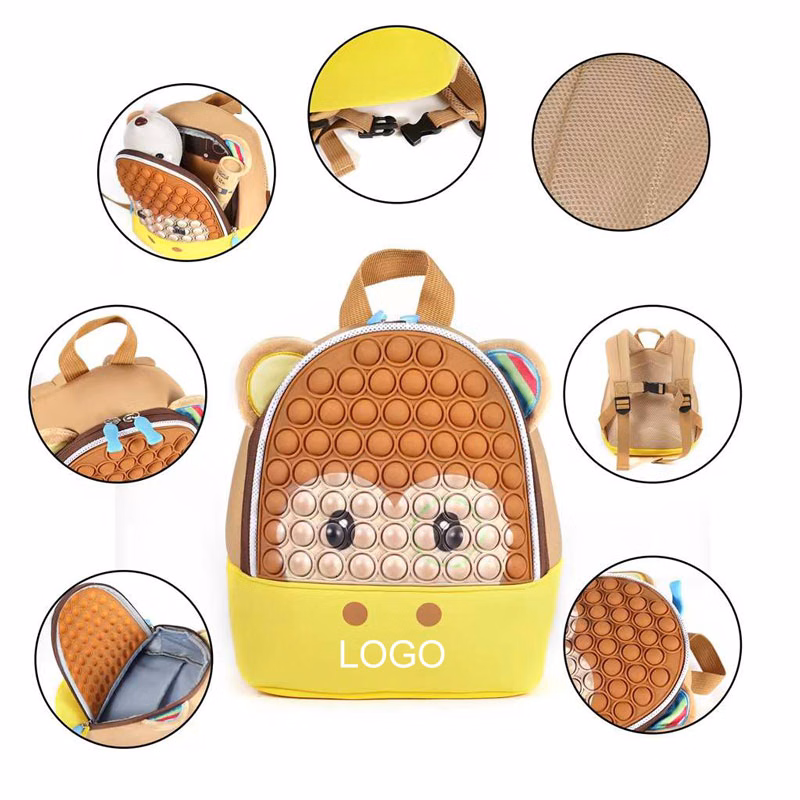 Silicone Pop Fidget Backpack
