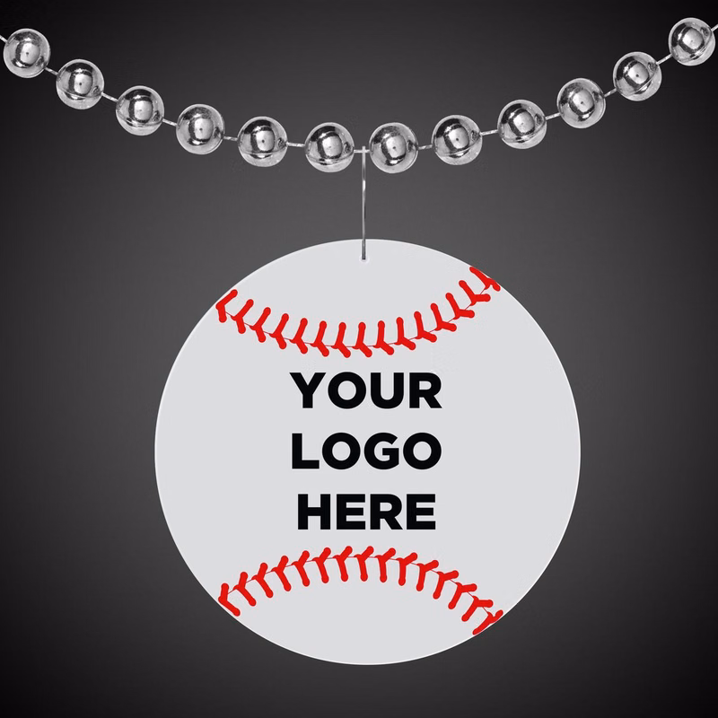 Baseball 2 1/2" Plastic badge Medallion