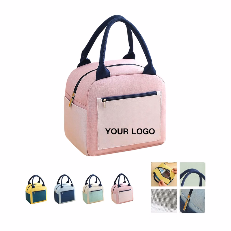 Durable Oxford Lunch Tote with Front Storage Pocket