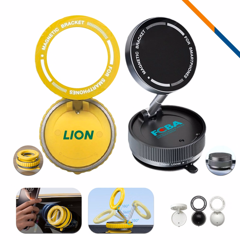 ClipTop Foldable Vacuum Suction Magnetic Phone Holder