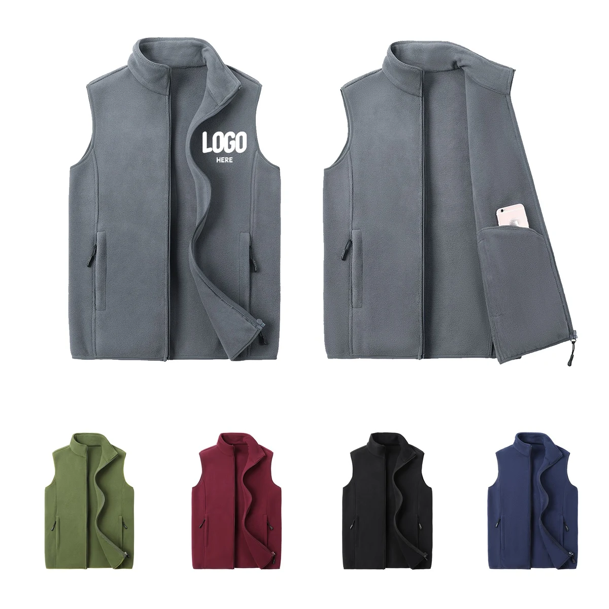 Fleece Sleeveless Warm Jacket 1