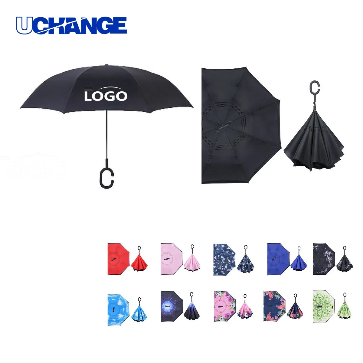 C-Handle Reverse Folding Umbrella 1