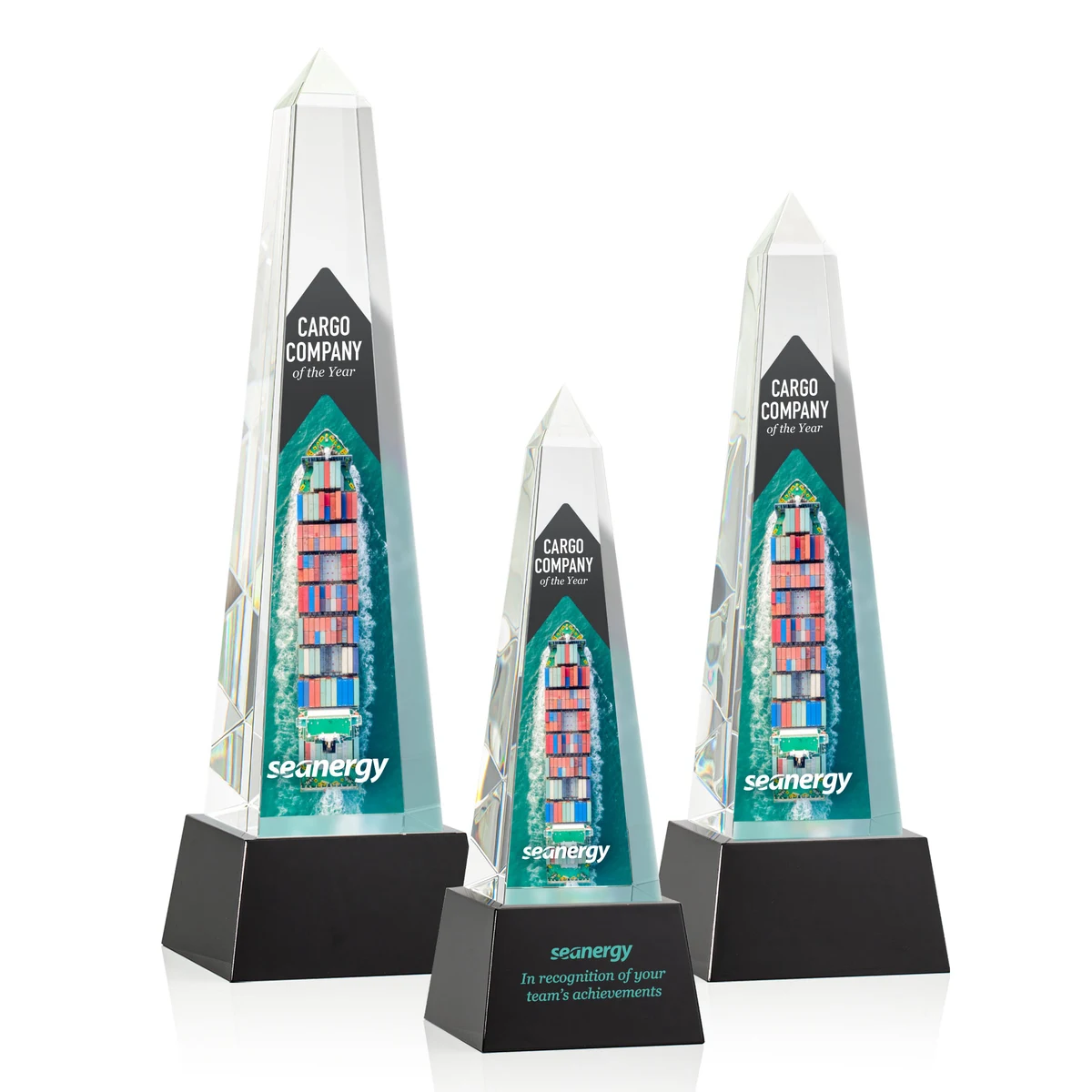 Master Obelisk VividPrint™ Award on Base - Black 1