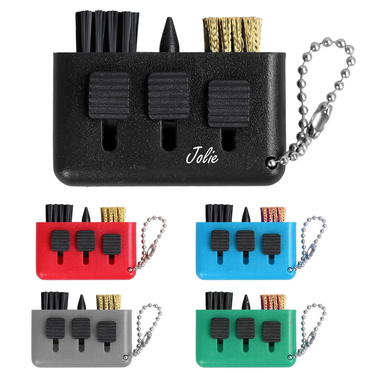 3-in-1 Retractable Golf Club Brush 1
