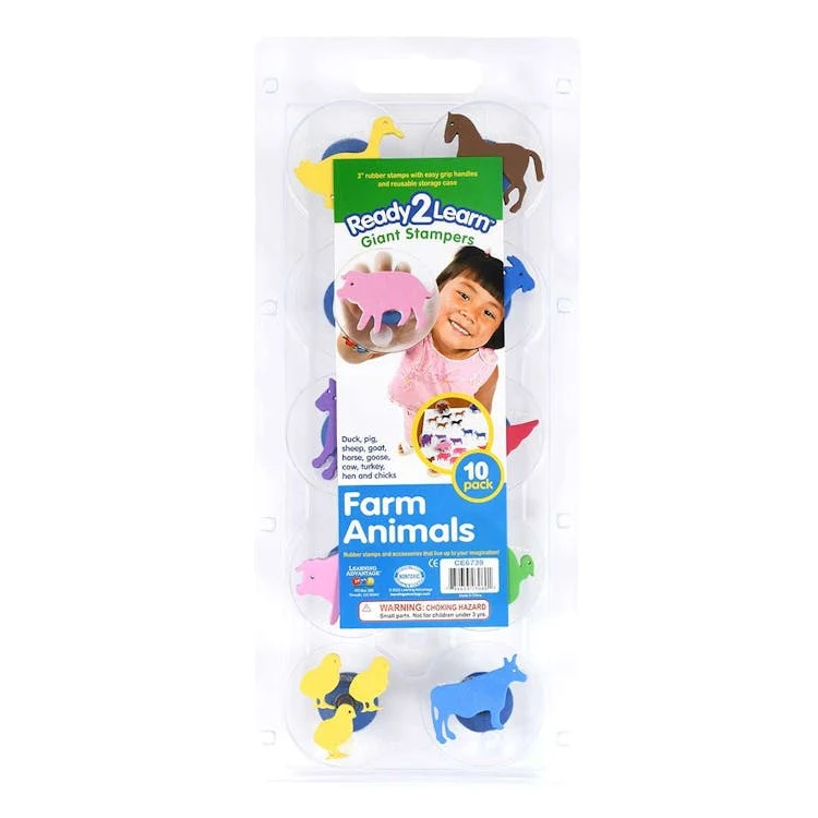 Giant Stampers - Farm Animals Assorted 10pk 1