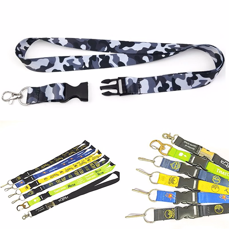 Polyester Custom Printed Lanyard w/ Buckle Release