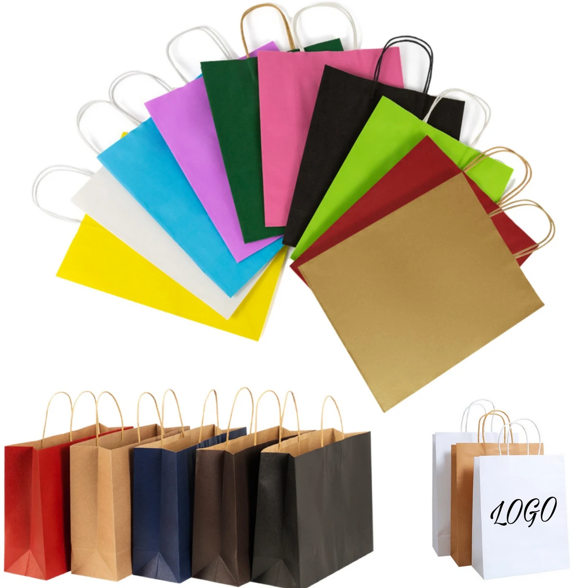 Kraft Paper Party Favor Gift Bags 1