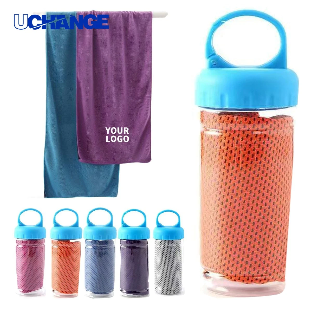 Cooling Microfiber Towel with Plastic Case 1