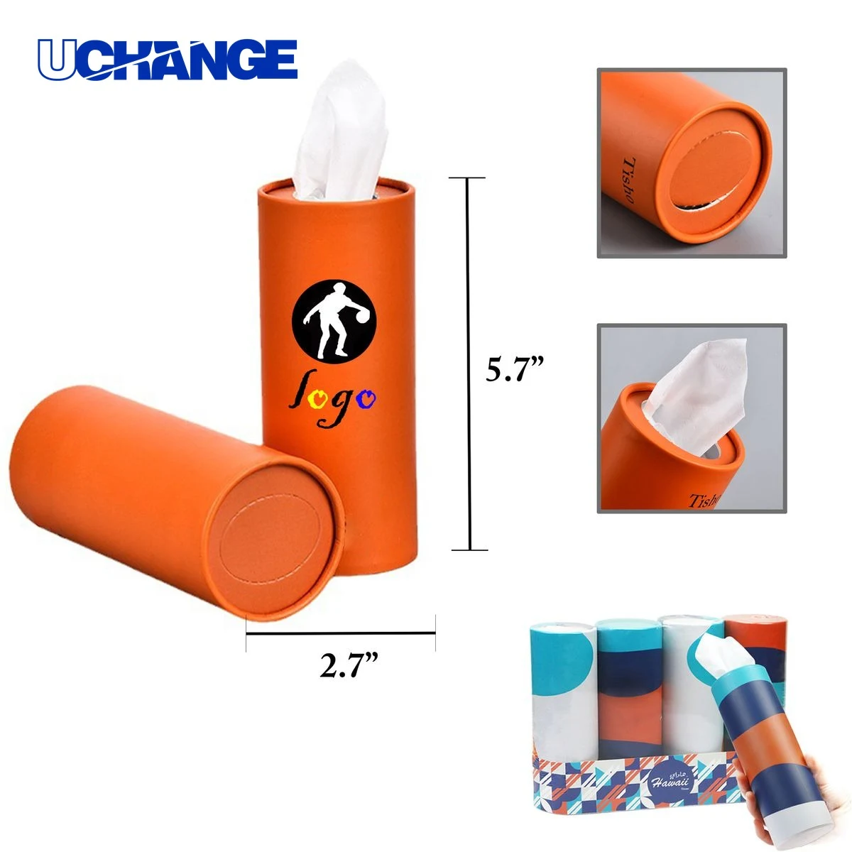 Round Car Tissue Dispenser Holder 1