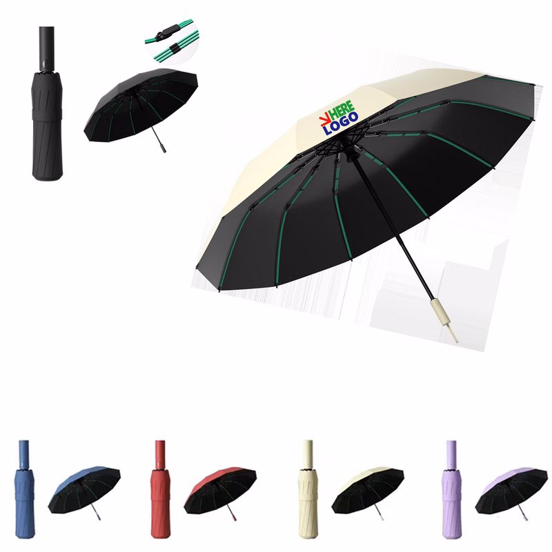 12-Rib Windproof Automatic Umbrella