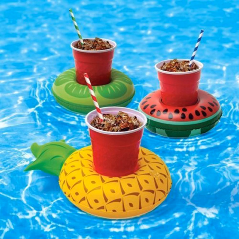 Inflatable Pineapple Floating Drink Holders