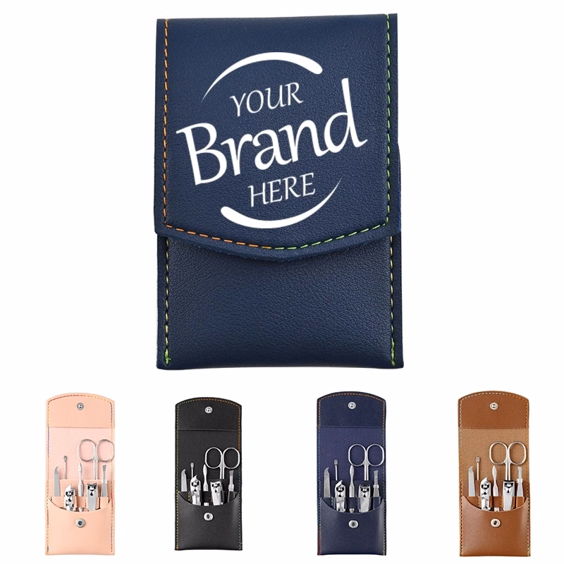 4Pcs Manicure Set With Pu Leather Bag