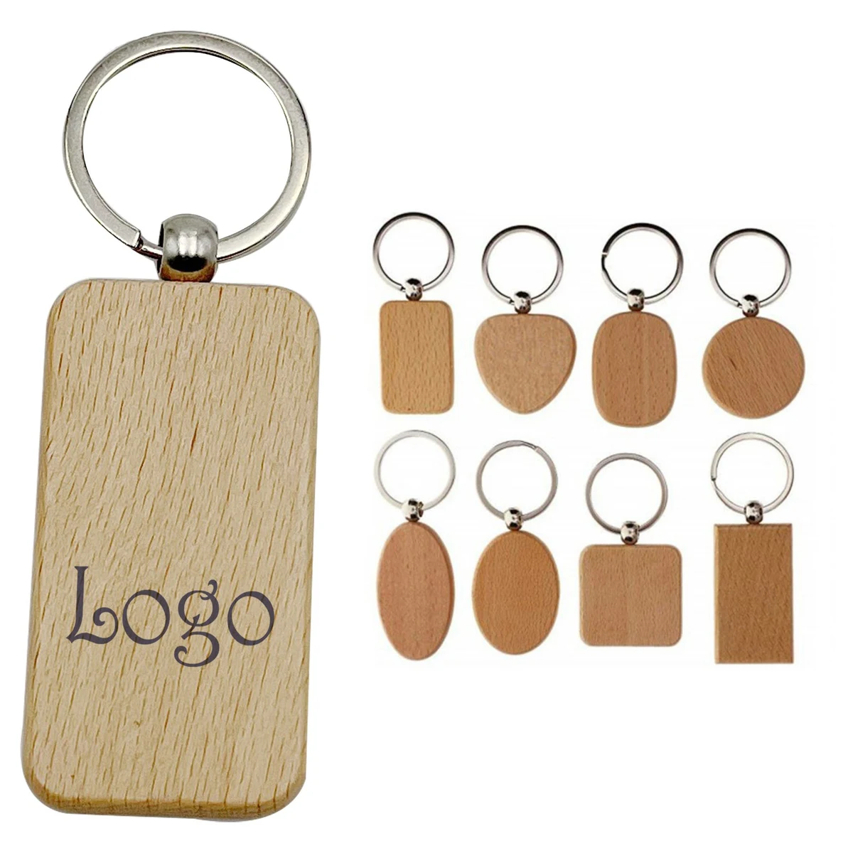 Eco Friendly Wooden Key Chains 1