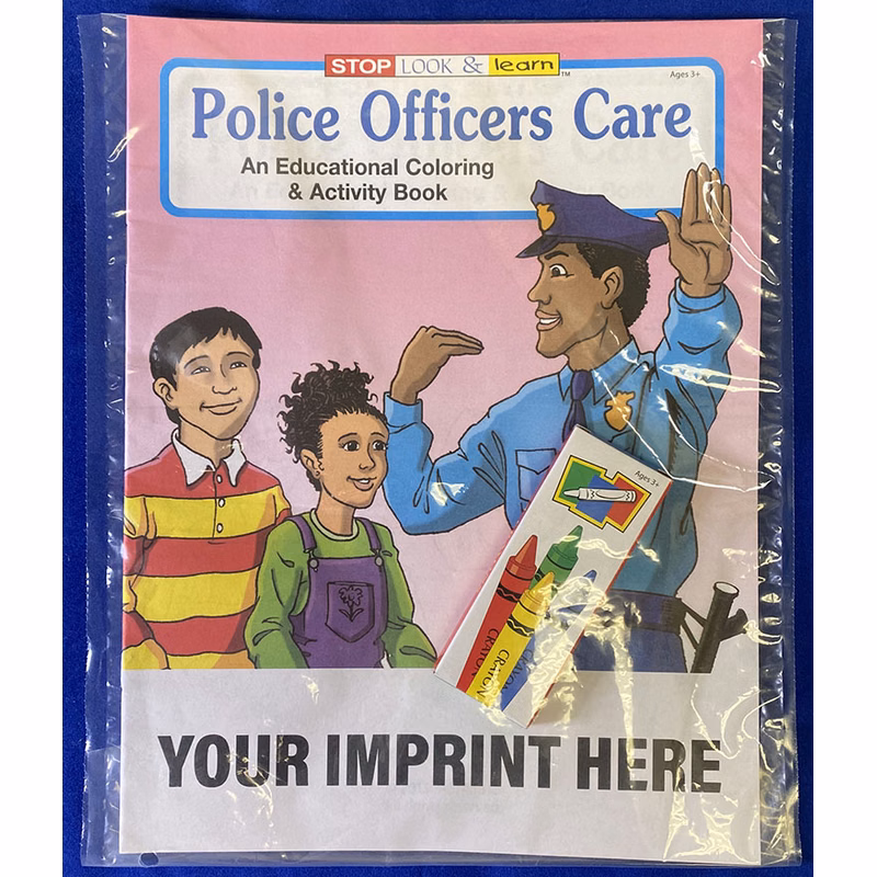 COLORING SET - Police Officers Care Coloring Book Fun Pack