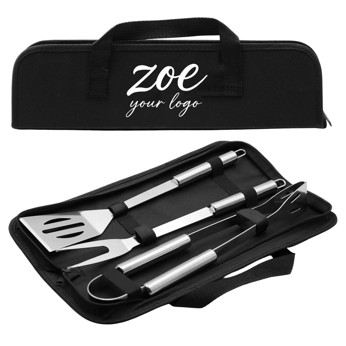 3 Piece BBQ Tool Set Custom 1