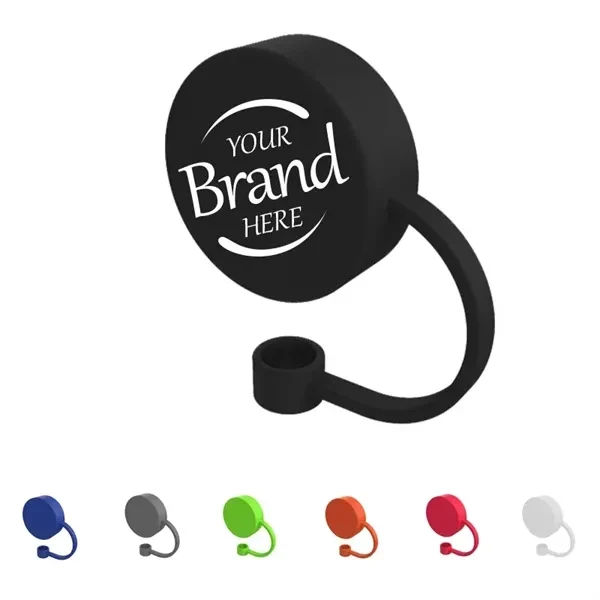 Custom Food-Grade Silicone Straw Cap & Dust Cover — Reusable Drinking Lid 1