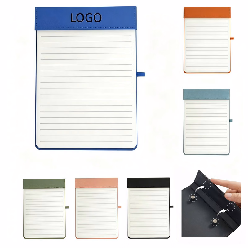 A5 Magnetic Leather Memo Pad