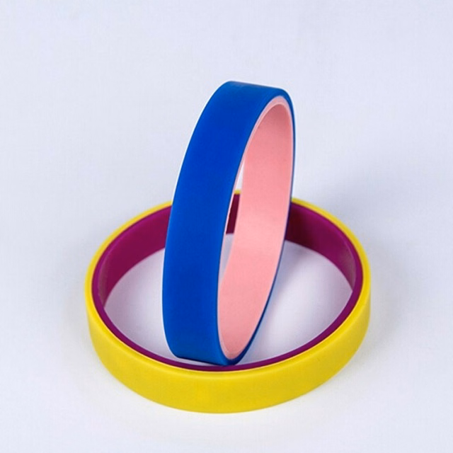 Individually Packaged Dual Layer Silicone Wristband