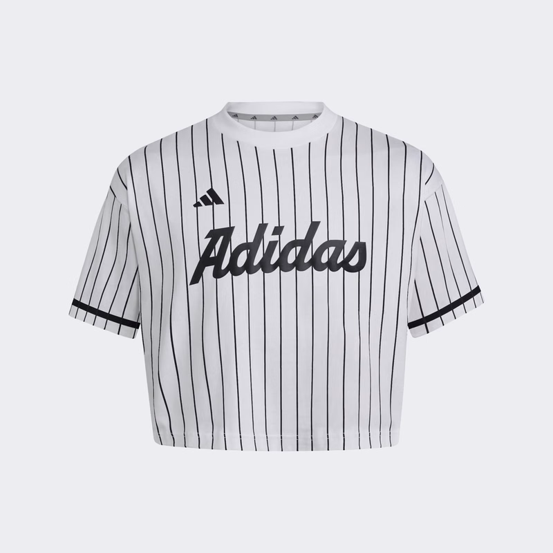 adidas Dugout Pinstripe Cropped Jersey
