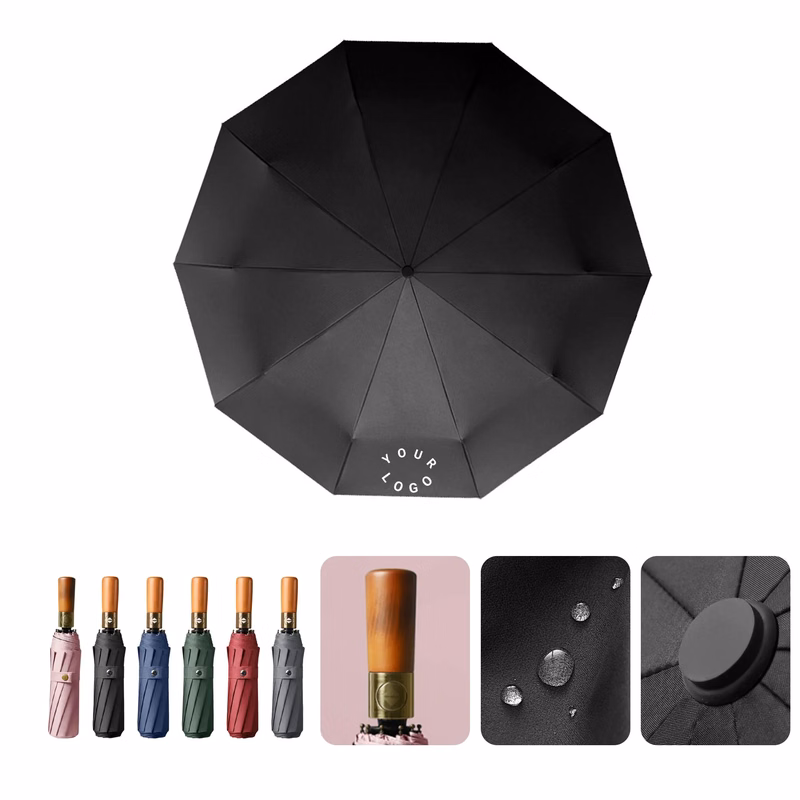 Stylish Anti Wind Umbrella with Steel and Fiberglass Ribs