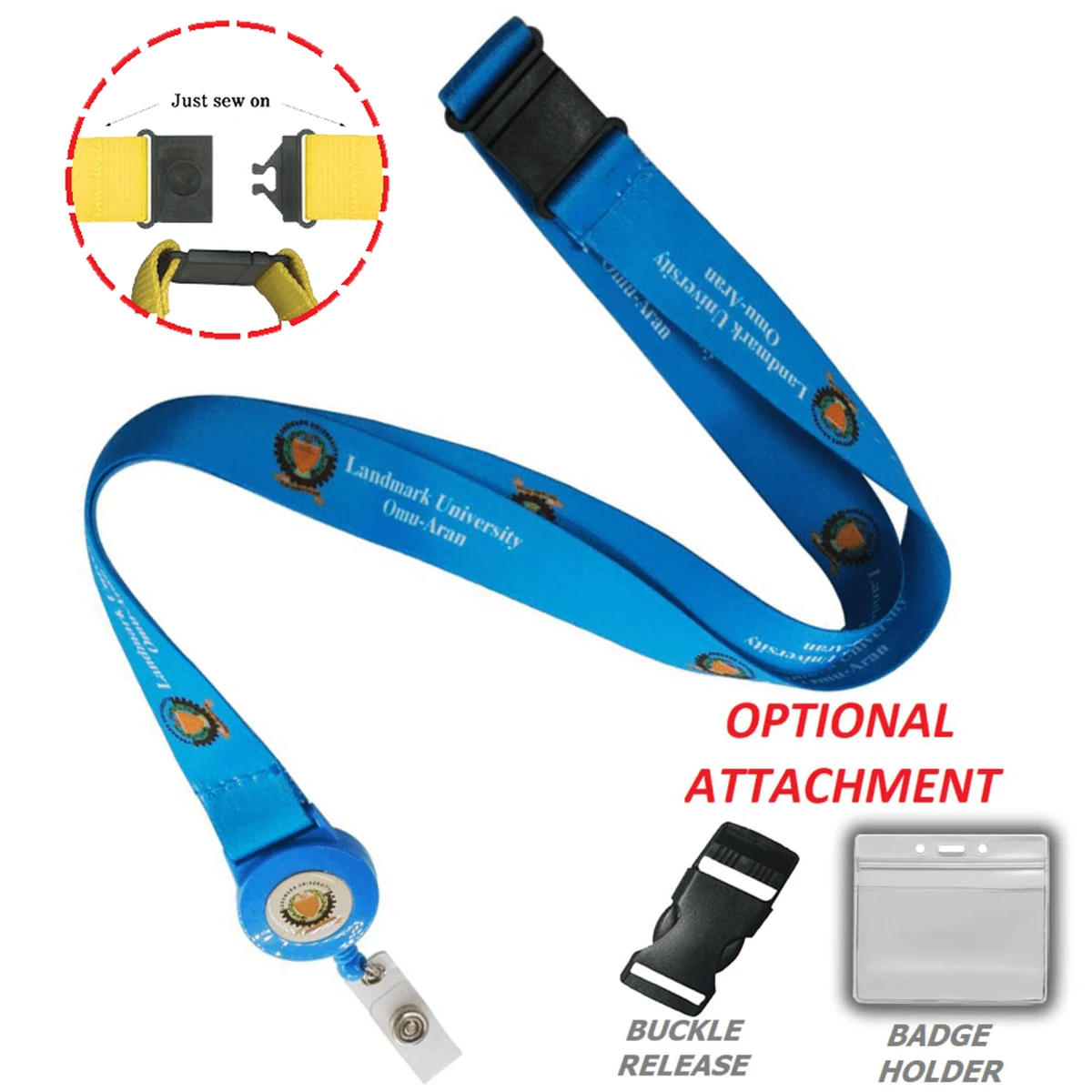 Dye-Sublimated Lanyard Badge Reel Combo w/ Safety Breakaway 1
