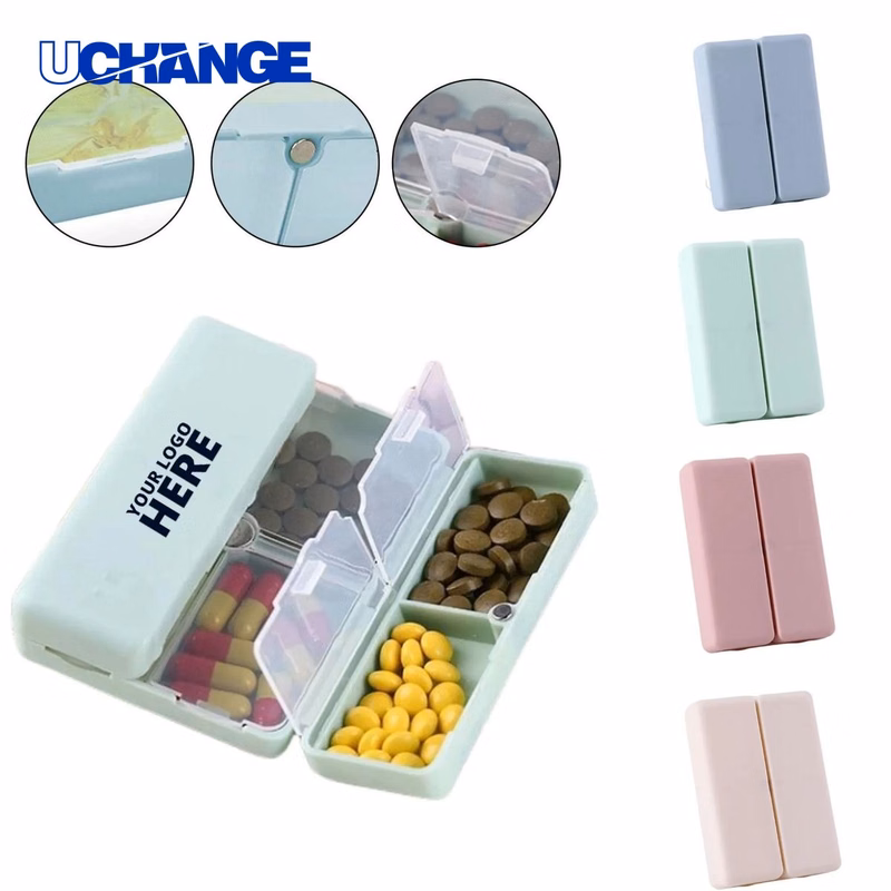 7-Compartment Portable Pill Case Organizer