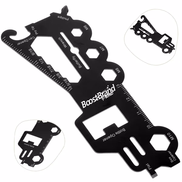 Custom Pocket Multi-Tool Card with Wrench and Opener — Professional Hardware Tool