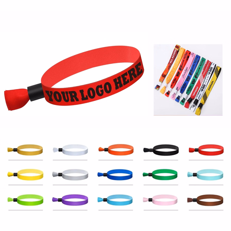 Ribbon Wristband MOQ 100pcs