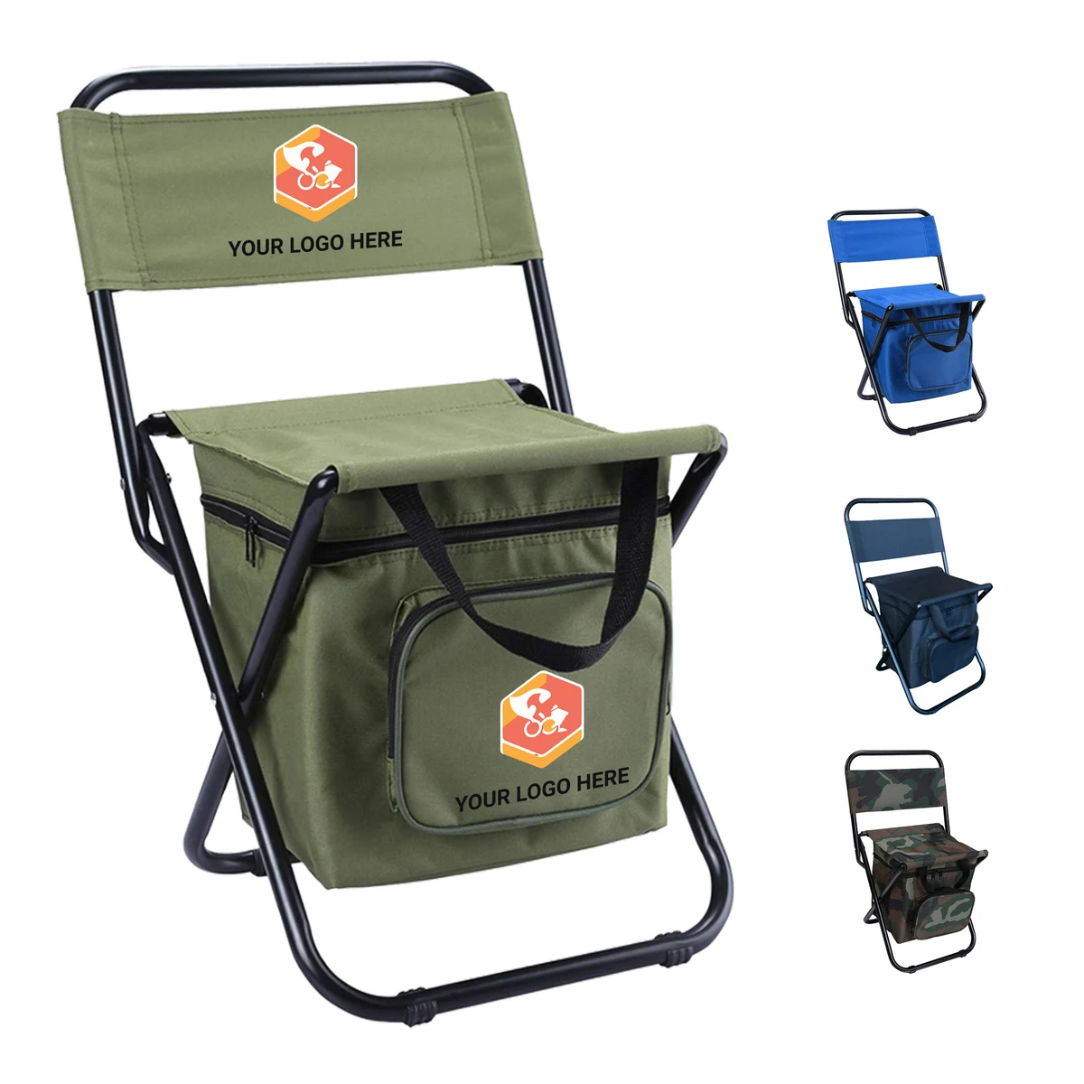 Folding Backrest Seat with Cooler 1