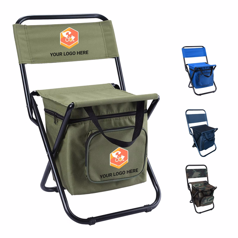 Folding Backrest Seat with Cooler