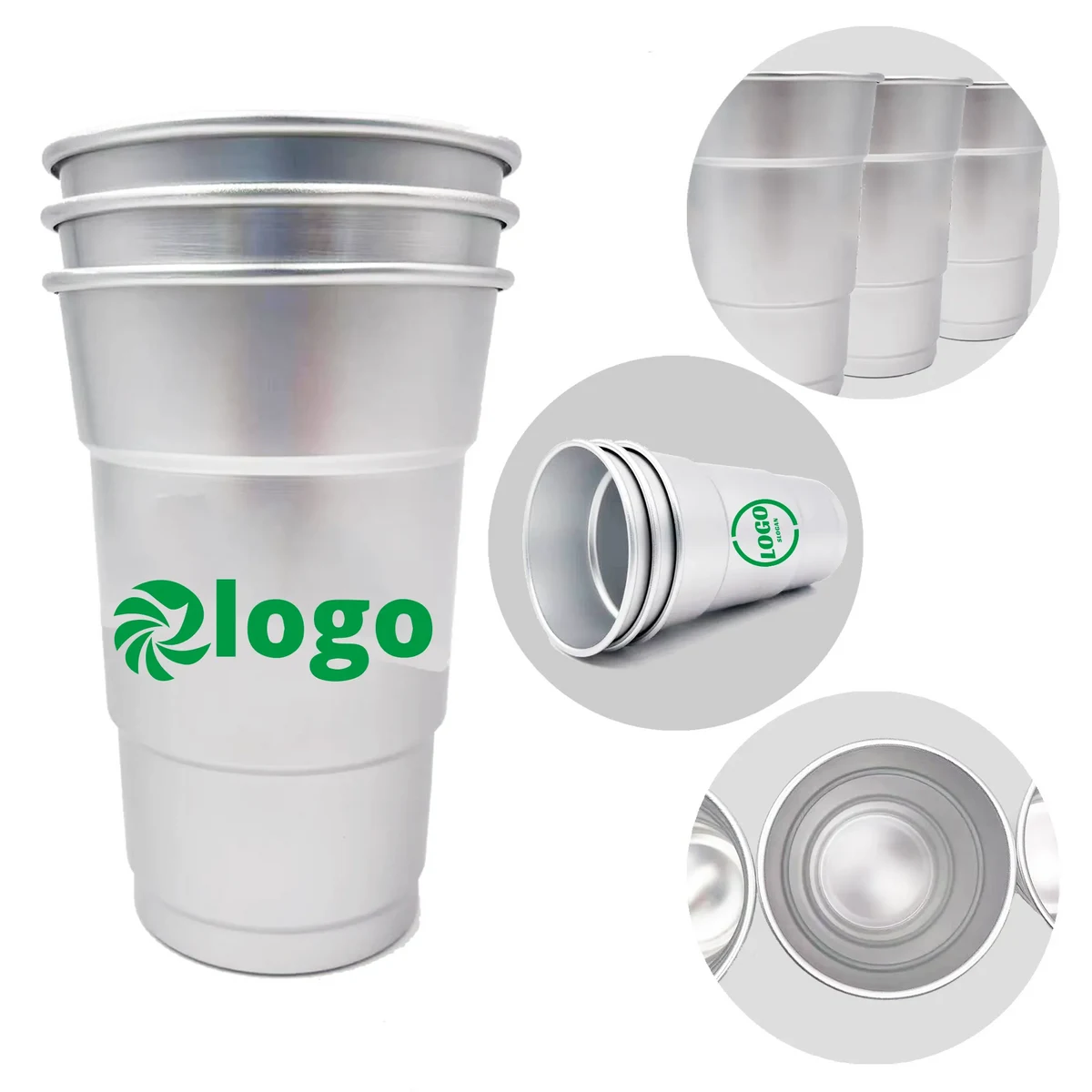 16 OZ Camping Party Cold Drink Aluminum Cups 1