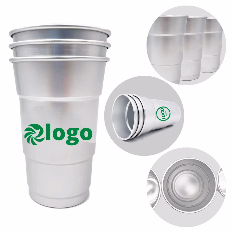 16 OZ Camping Party Cold Drink Aluminum Cups